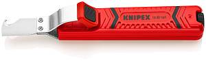 Стриппер для круглого кабеля, Ø 8-28 мм, длина 130 мм, нож с прямым лезвием и лезвием-крючком, SB KNIPEX